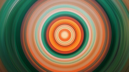 Abstract background with colorful circular lines forming a tunnel, perfect for projects related to technology, music, or any design that requires a touch of modern art