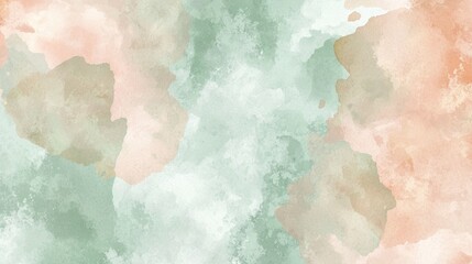 Naklejka premium Abstract watercolor background blending pink and green with a textured, artistic effect. This vibrant and colorful background is perfect for adding a touch of creativity to any project