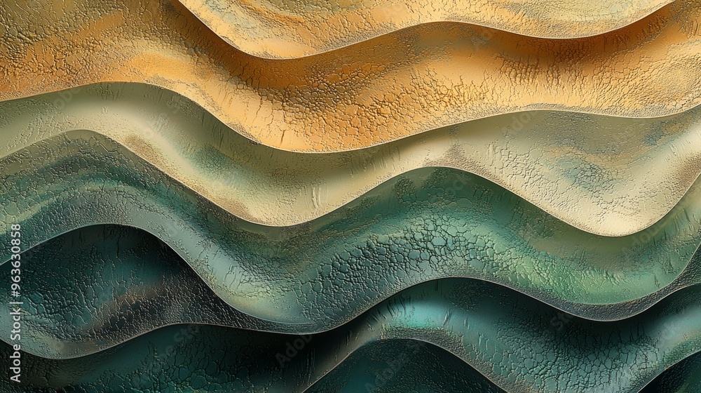 Poster abstract background with undulating lines for digital art projects, featuring light and shadow inter