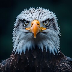 Fototapeta premium High-resolution eagle photograph with breathtaking detail and lifelike textures in every feather 