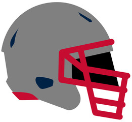 American football helmet in professional colors and schemes.