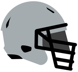 American football helmet in professional colors and schemes.