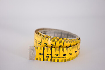 Measuring tape isolated on white