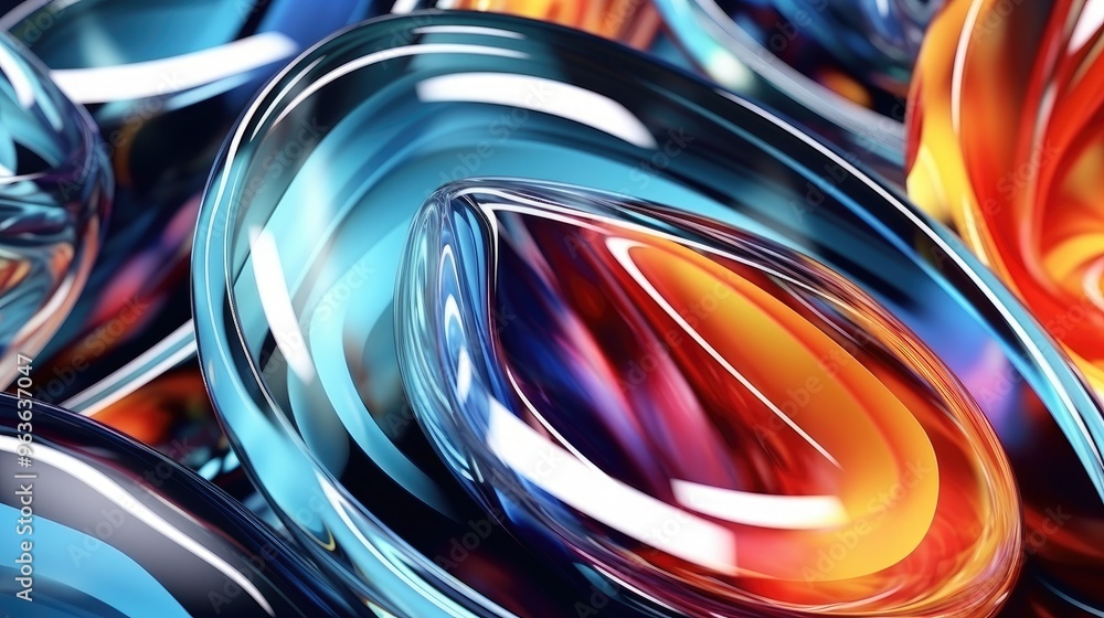 Poster abstract colorful background with vibrant colors and a dynamic, flowing design.