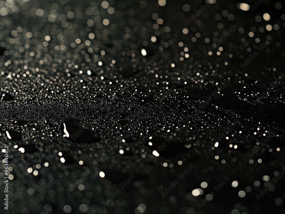 Aufkleber the image is a close up of a wet surface with many small water droplets. the droplets are scattered 