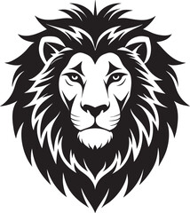Obraz premium lion head vector illustration