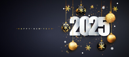 Premium Vector Design for 2025 New Year Celebration