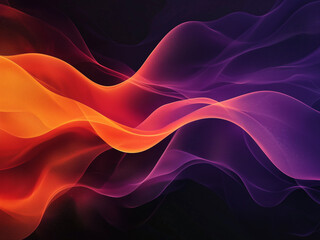 Orange And Purple Gradient - abstract, colorful, waves, gradient, flow, background, texture, art, design, pattern, neon, violet, orange, purple, fluid, curves, dynamic