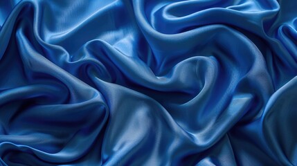 Obraz premium Texture of blue fabric for backdrop