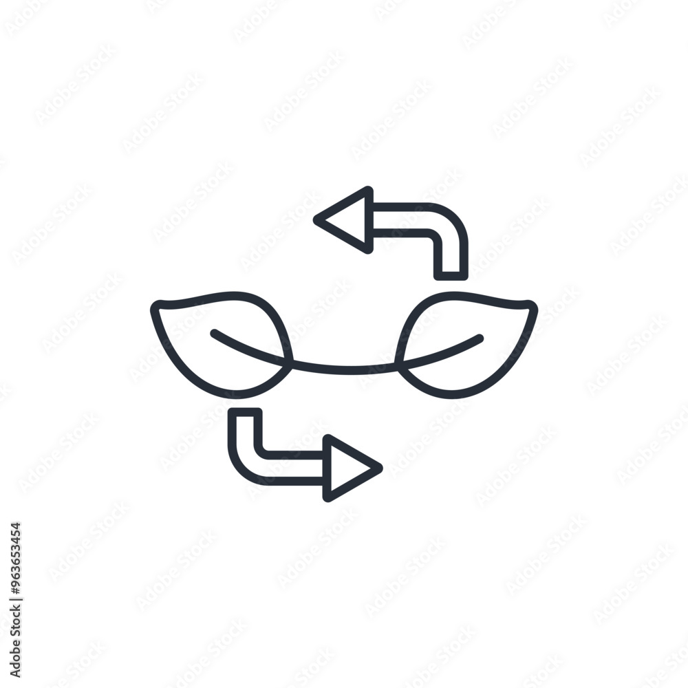 Poster reuse icon. vector.editable stroke.linear style sign for use web design,logo.symbol illustration.