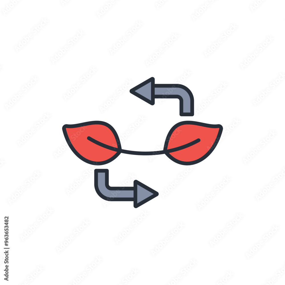 Poster reuse icon. vector.editable stroke.linear style sign for use web design,logo.symbol illustration.