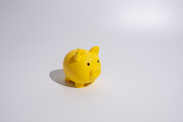 Piggy bank concept for savings, accounting, bank and business account. Small piggy bank for money...