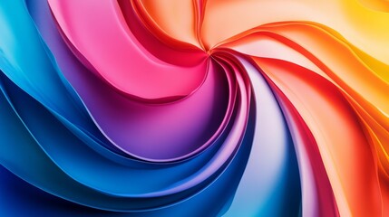 Fototapeta premium Colorful abstract swirl pattern in vibrant