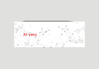 Science cover template background with molecules