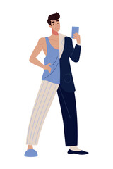 businessman hybrid work