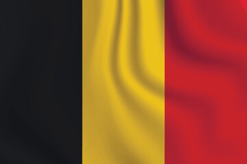 Obraz premium Flag of Belgium. Belgian national symbol in official colors. Template icon. Abstract vector background