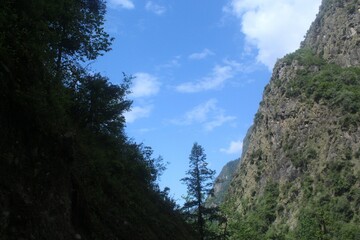 Fototapeta premium mountain landscape with blue sky