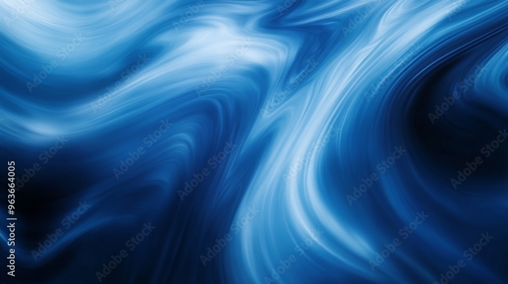 Wall mural blue abstract wave