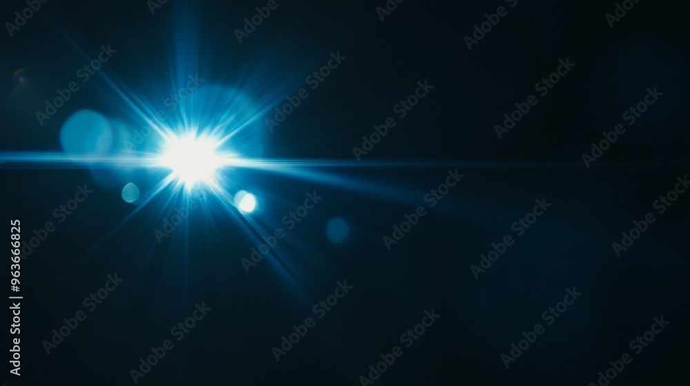 Wall mural Blue Light Burst