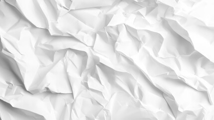 Obraz premium Textured White Crumpled Paper Background