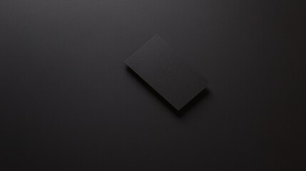Minimalist Black Card on Dark Surface