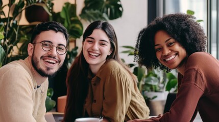 Fototapeta premium Happy Friends in a Relaxed Setting
