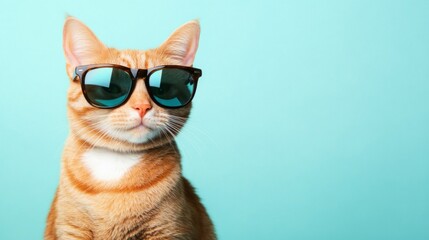 Cool Cat in Sunglasses