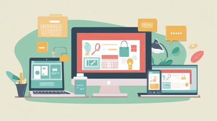 Digital Workspace Illustration