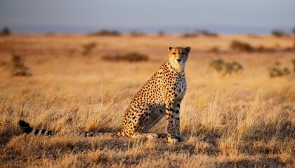 cheetah in the savannah