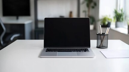 Modern Workspace with Laptop