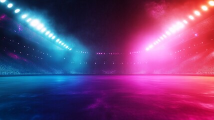 Colorful Stadium Lighting