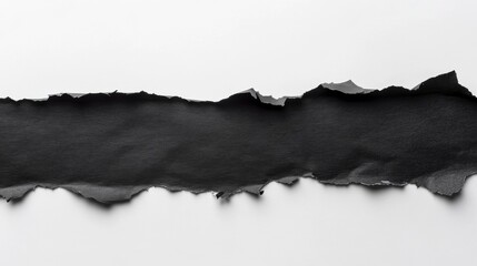 Torn Black Paper Texture