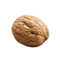 Obraz premium A close-up image of a group of whole walnuts with shells, isolated on a transparent background. PNG collection. PNG image. PNG files