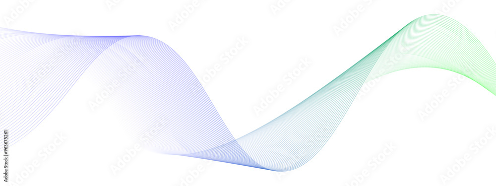 Poster gradient moving lines design element