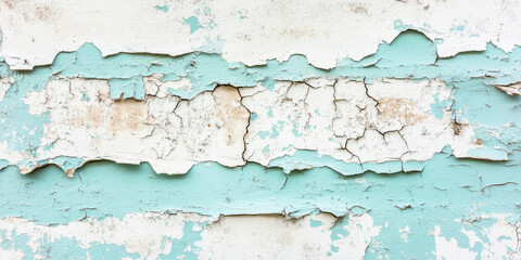 Obraz premium Abstract Stucco Texture, Weathered Wall with peeling paint, Cracked Paint Surface Grunge Background with copy space for presentation background, print, web, banner