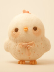 かわいいフェルト風のニワトリ