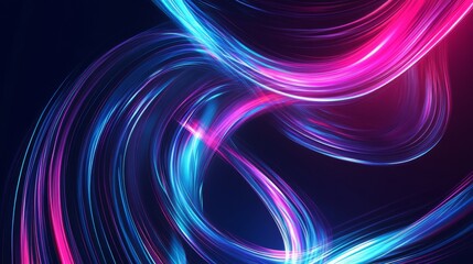 Colorful Abstract Light Trails