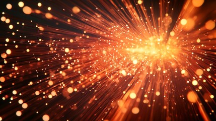 Obraz premium Glowing Sparkle Explosion