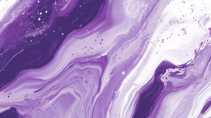 Purple Abstract Fluid Art