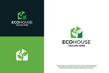 Home garden plantation logo design