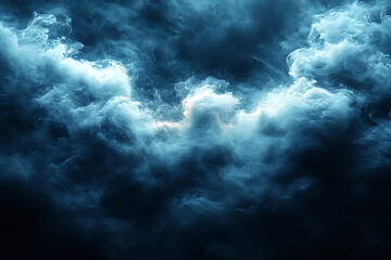 Thick, dark smoke swirling against a black background, creating an ominous and mysterious atmosphere, perfect for dramatic and intense visuals.	
