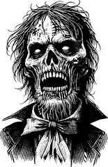 Obraz premium Vintage Zombie Portrait 