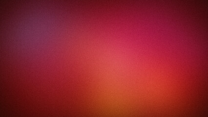 Vibrant gradient with rich red, orange, and purple hues, complemented by a grainy texture. Perfect for bold backgrounds, banners, or wallpapers with a warm, artistic feel