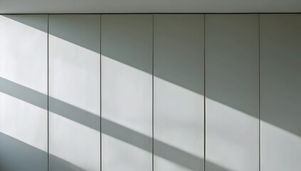 Smooth Light Grey Office Wall with Natural Shadows