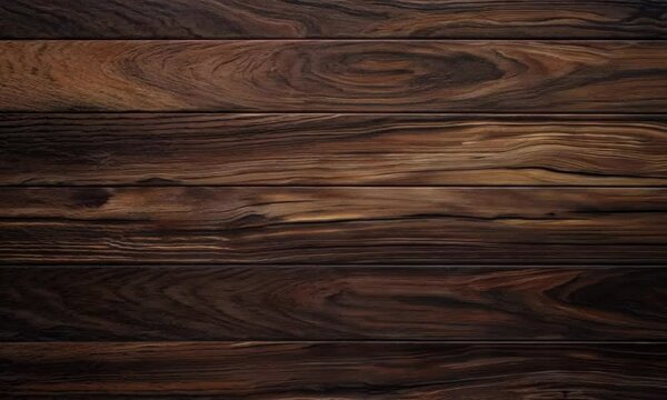 Dark Walnut Wood Texture Background, Video