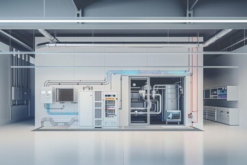 Energy Efficient HVAC System in Modern Commercial Building - Temperature Regulation Design