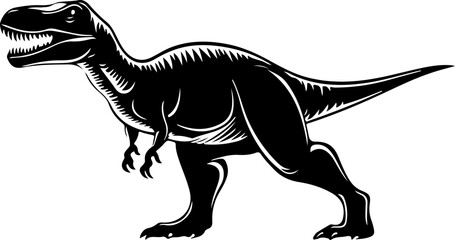 Fototapeta premium Silhouette of a Tyrannosaurus Rex Dinosaur