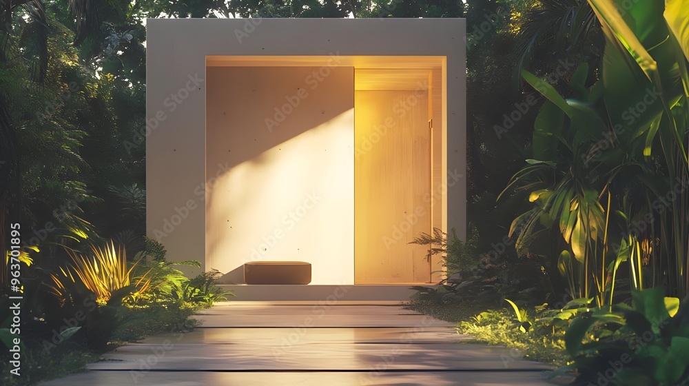 Aufkleber safe house idea showcased through 3d rendering with protective design image