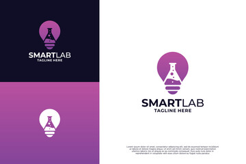 Smart lab logo design inspiration