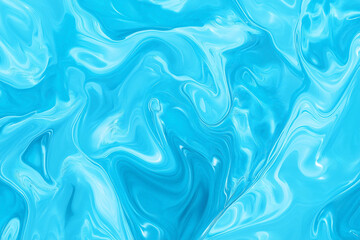 Obraz premium Blue and Silver Minimalist Design with Flowing Elements